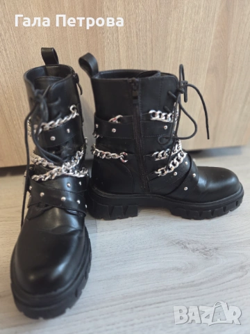 Дамски черни боти , снимка 2 - Дамски боти - 53870000