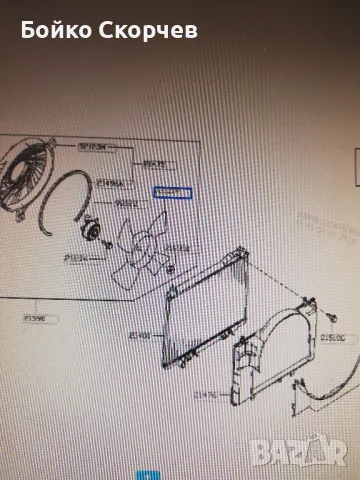 Перка за радиатор Infiniti FX45., снимка 4 - Части - 47131225