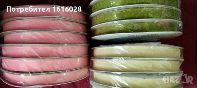 Ролки с ленти органза в три различни цвята., снимка 6 - Други - 50577703