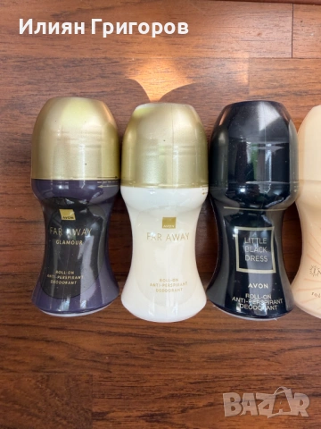 Лот Avon рол-он дезодоранти – Far Away, Little Black Dress, Incandessence, Pur Blanca
