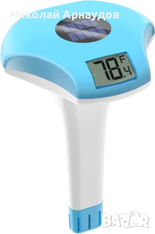 Термометър за басейн BALDR, термометър за плуване със слънчева енергия, снимка 1