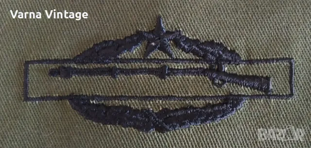 Нашивка на бойната пехота (CIB)армията на САЩ . (Combat Infantry Badge CIB BDU SEW-ON - 2nd Award), снимка 1 - Антикварни и старинни предмети - 47067082