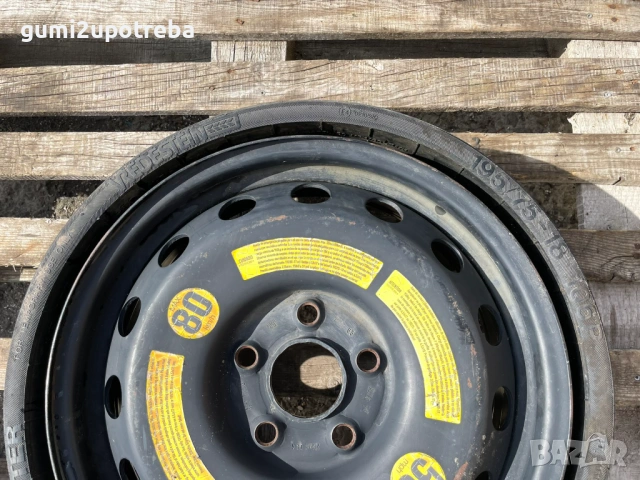 195/75/18 резервна джанта патерица 5х130 Audi Q7 Touareg Cayenne 7L0601027A, снимка 2 - Гуми и джанти - 53705532