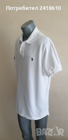 POLO Ralph Lauren Wimbledon Pique Cotton Custom  Fit Mens Size 2XL ОРИГИНАЛ! Мъжка Тениска!, снимка 6 - Тениски - 50781921