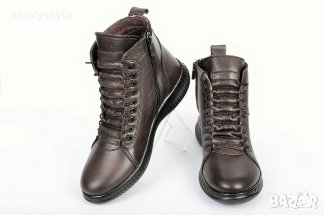 ЗИМА '24'25! Дамски боти от естествена кожа - Три цвята, снимка 3 - Дамски боти - 52154073