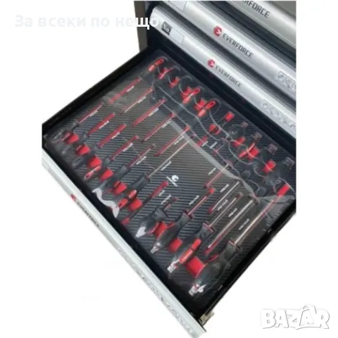 Шкаф с инструменти EverForce със 7 пълни чекмеджета и отделение за закачане на инструменти, снимка 8 - Други инструменти - 50322769