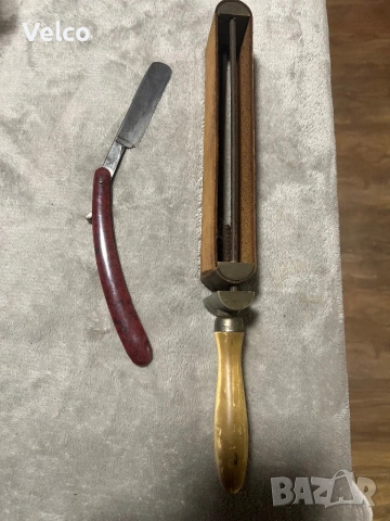 руски бръснач  и точило от каиш, снимка 4 - Антикварни и старинни предмети - 50160382