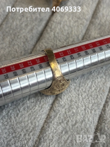 Златен пръстен с монета 10.3гр 14к , снимка 4 - Пръстени - 54175027