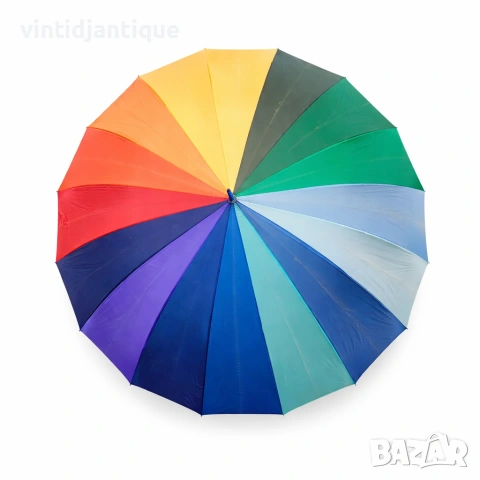 Винтидж чадъри - червеният е с бамбукова дръжка другите са класически дизайн, снимка 5 - Антикварни и старинни предмети - 54111584