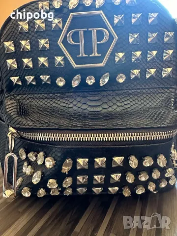 Оригинална дамска чанта Philipp Plein, снимка 4 - Чанти - 46999666