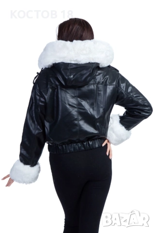Дамско   кожено яке - 4260, снимка 6 - Якета - 52136538