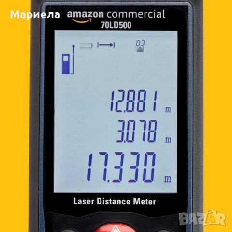 Лазерна Ролетка до 80 Далекомер (рулетка) 80 метра Amazon Германия (makita,hilti,bosch), снимка 3 - Измервателни инструменти - 50469115