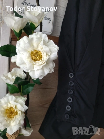 Черно зимно яке , снимка 2 - Якета - 53585077