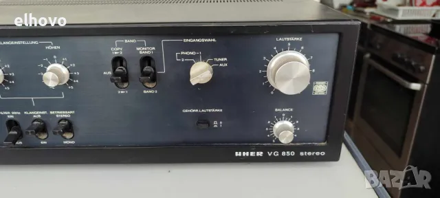 Стерео усилвател Uher VG 850 stereo, снимка 8 - Ресийвъри, усилватели, смесителни пултове - 49826302