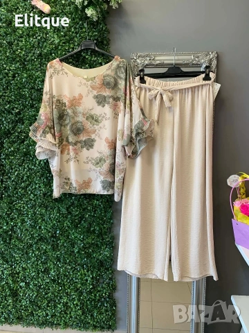 дамски комплект блуза и панталон , снимка 2 - Комплекти - 54214289