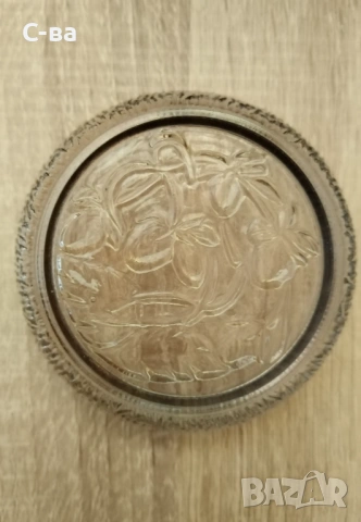 Чинийки стъклени за сладко , снимка 3 - Чинии - 53658352