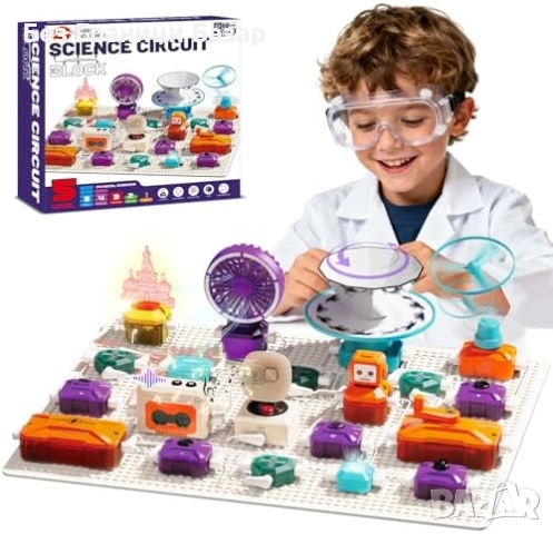 Нов Научен електронен комплект за деца 68 части 450+ експеримента STEM
