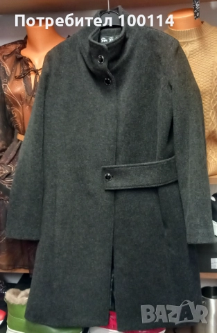 Дамско палто с качулка с естествен пух в 4 цвята, снимка 8 - Палта, манта - 52233731