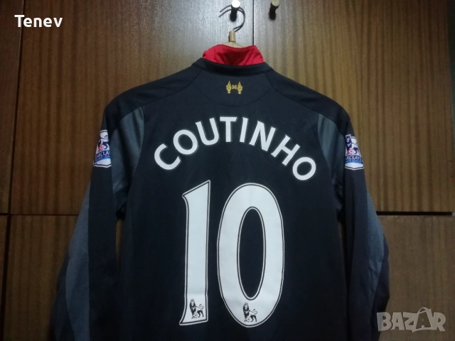Liverpool Coutinho Third 2014 2015 Warrior Long Sleeve Ливърпул Коутиньо тениска фланелка екип L/S, снимка 3 - Тениски - 49365649