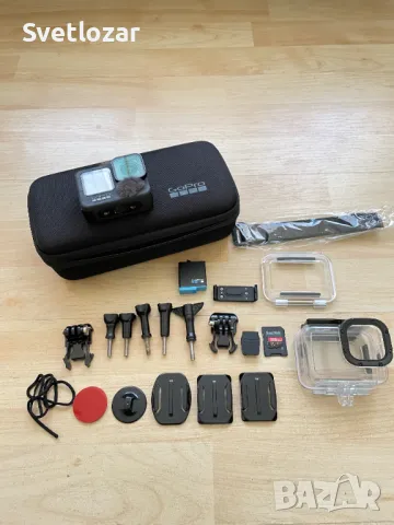 GoPro HERO9, 5K, Black Edition + аксесоари и батерия, снимка 1 - Друга електроника - 46857342