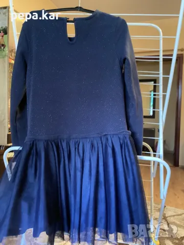 Рокля Okaidi.140,тъмносиня с дълъг ръкав и още рокли в обявите ми, снимка 2 - Детски рокли и поли - 50269395