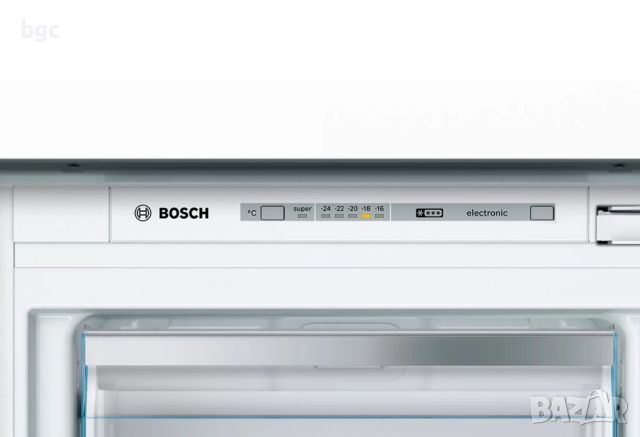 НОВ Фризер за вграждане Bosch GIV21AFE0, 97 л, LowFrost, 3 чекмеджета, Клас E, H 87 см, Сребрист, снимка 3 - Фризери - 46384852