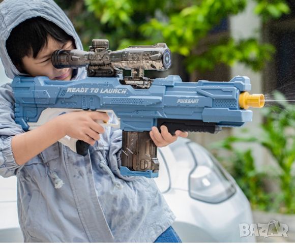 Акомулаторна водна пушка с оптика за деца и възрастни СТРЕЛБА  10 МЕТРА "", снимка 1 - Други - 46358438