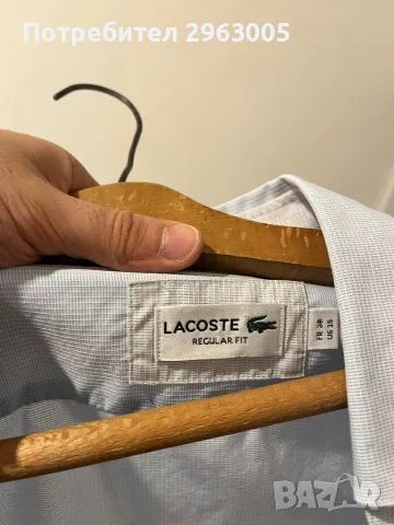 Риза- Lacoste , снимка 3 - Ризи - 49547525