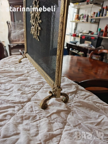 Бронзов параван за камина Луи 15, снимка 7 - Колекции - 54068243