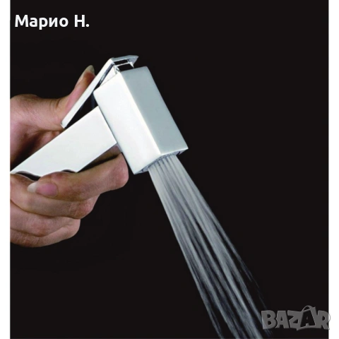 Смесител с хигиеничен душ (биде) Inter Ceramic, месинг, чисто нов, снимка 4 - Смесители - 53913844