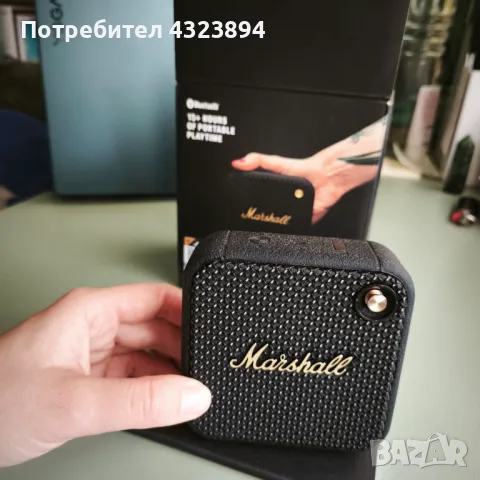 Тонколона Marshall Willen Bluetooth, Черна (чисто нова), снимка 5 - Тонколони - 48279471