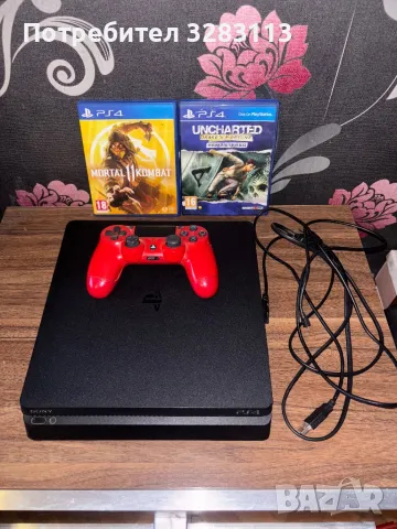 Playstation 4 + Един джойстик и подарък игри, снимка 1 - PlayStation конзоли - 48585671