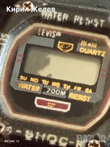 Винтидж електтронен часовник LEVIS рядък за КОЛЕКЦИЯ 51888, снимка 4 - Дамски - 53492202