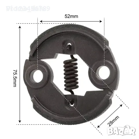 Съединител за бензинов тример, храсторез, моторна коса , снимка 2 - Градинска техника - 53883609