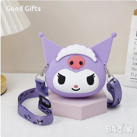 Силиконова чанта Hello Kitty Kuromi, Лилава, снимка 1 - Други - 45672460