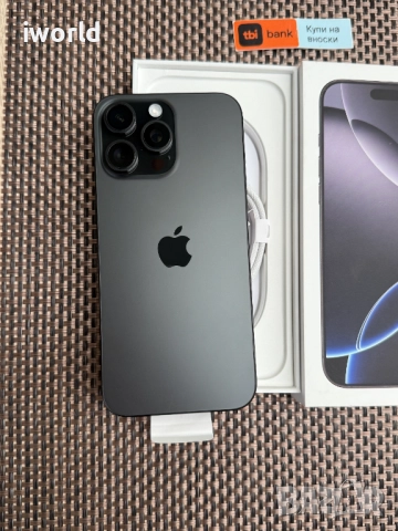 НОВ❗️iPhone 16 Pro MAX Лизинг от 76л/м Black Titanium  ГАРАНЦИЯ❗️256GB❗️черен