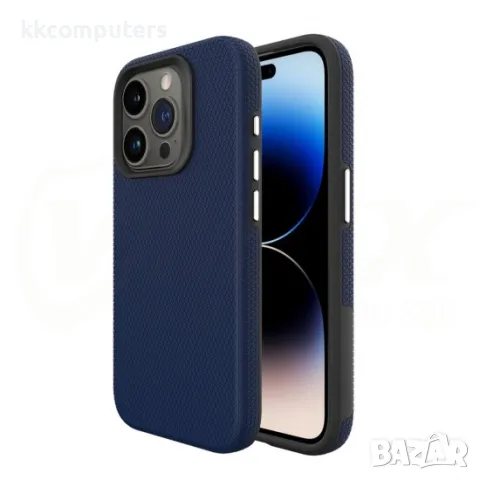 iPhone 16 (6.1) Силиконов твърд кейс Vmax Triangle и Протектор, снимка 2 - Калъфи, кейсове - 49843416