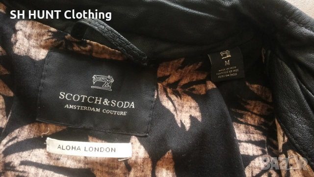 SCOTCH AND SODA Real Leather Jacket Размер M мъжко яке естествена кожа 37-67, снимка 14 - Якета - 52159661