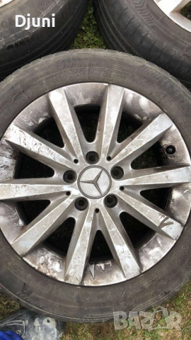 Mercedes джанти с гуми 205/55/R16, снимка 4 - Гуми и джанти - 53667135