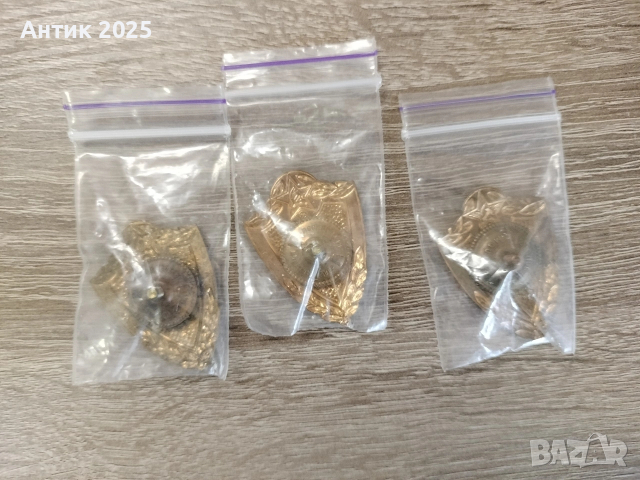 Съветски военни значки за класност (1, 2 и 3 клас), месинг, СССР, снимка 2 - Колекции - 53229046