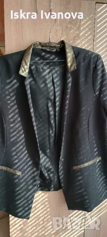 Официално черно дамско сако KIABI, размер 46, снимка 6 - Сака - 51233172