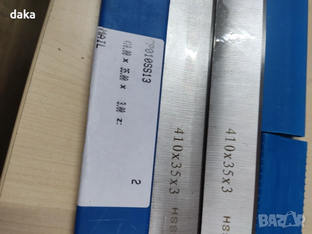 Ножове за абрихт /щрайхмус 410х35 мм, снимка 3 - Други машини и части - 53838622