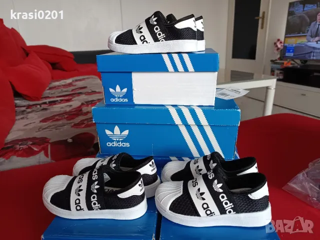 Оригинални маратонки на Adidas superstar! 23, 23 1/2, 26, снимка 5 - Детски маратонки - 48232747