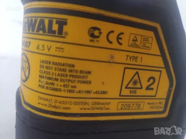 Линеен самонивелиращ  лазерен нивелир DEWALT DW078 4.5V Germany  , снимка 6 - Измервателни инструменти - 49993235
