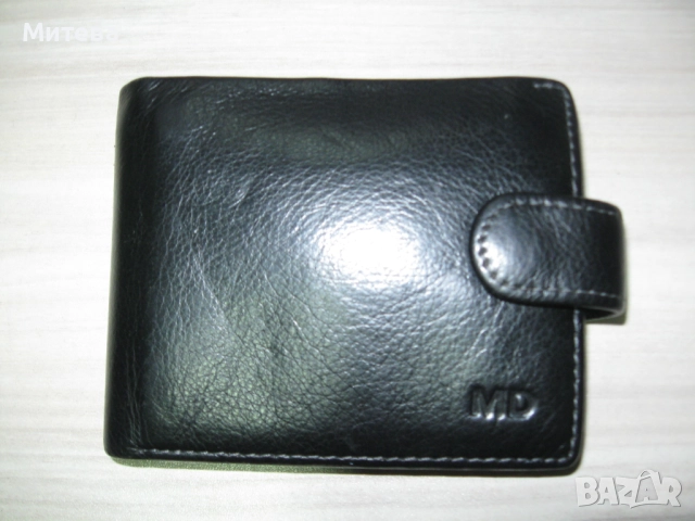 MD мъжки кожен портфейл естествена кожа