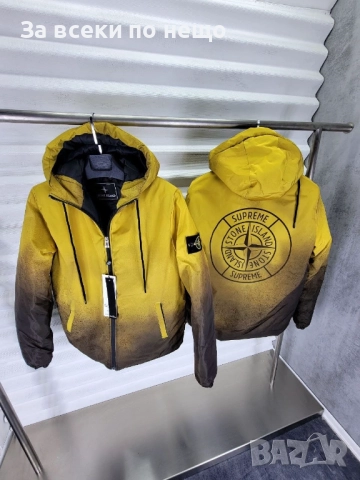 Stone Island Мъжко Зимно Яке С Качулка - 2 Налични Цвята Код A. Style-1, снимка 5 - Якета - 52478894