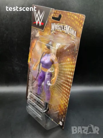 Екшън фигура WWE Bianca Belair Бианка Белеар Mattel Wrestlemania action figure играчка, снимка 4 - Фигурки - 48940615