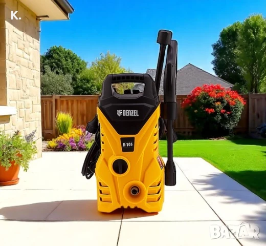 Водоструйка DENZEL 1400W, 105 bar, 5 м маркуч, 36 месеца гаранция, снимка 3 - Други - 50708870