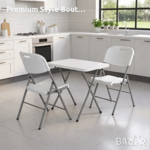 Комплект 2 броя сгъваеми кетъринг столове за градина и събития - удобни и издръжливи, снимка 2 - Други стоки за дома - 54029944