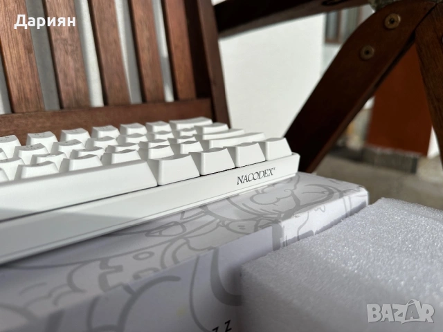 Механична Клавиатура Ajazz x Nacodex NK61 / 60% / Cherry MX Red Switch-ове / Hot swap /, снимка 7 - Клавиатури и мишки - 53541606